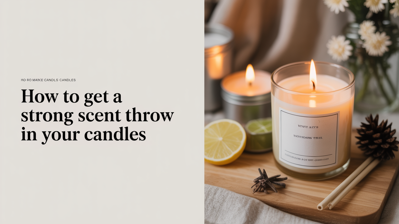 How to Get a Strong Scent Throw in Your Candles
