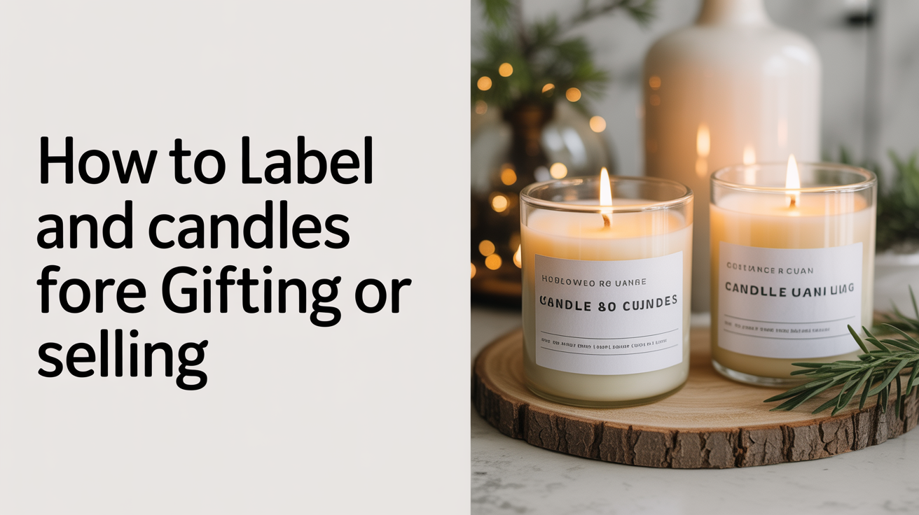 How to Label and Cure Candles for Gifting or Selling