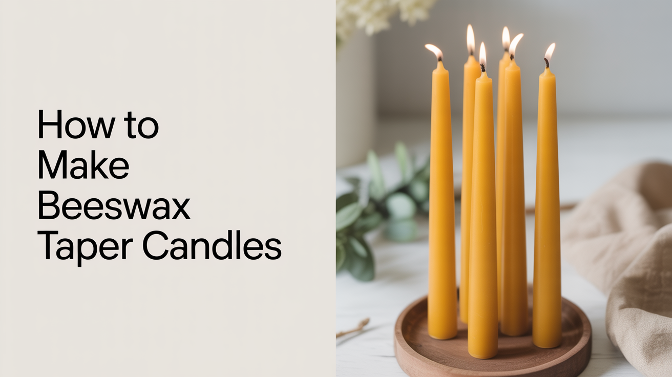 How to Make Beeswax Taper Candles